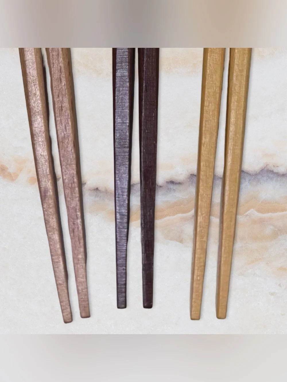 Set of 3 Wood Chopsticks